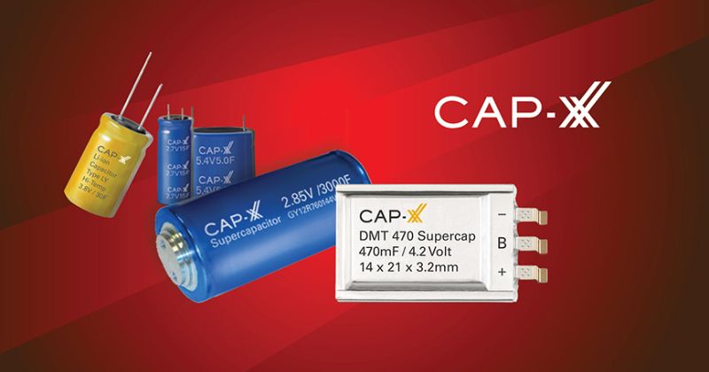 Buy Cap-XX supercapacitors from Astute Electronics