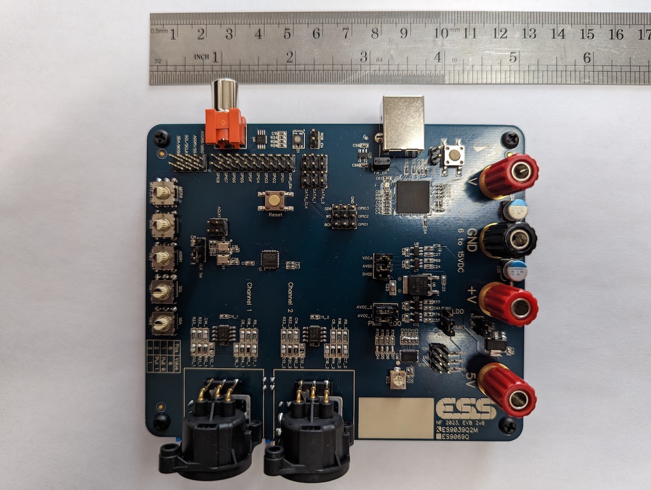 ES9039Q2M Flagship Stereo DAC XLR Eval Board