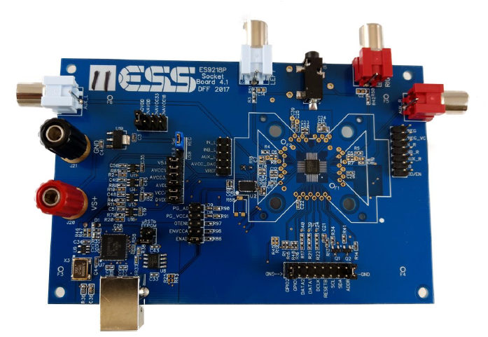 ES9218PQ Combo DAC/HPA w/ switch and vol Evaluation Board
