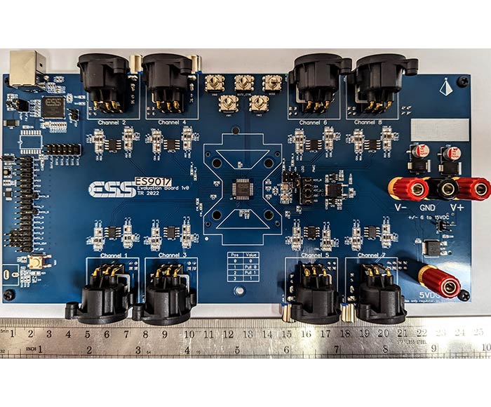 Sabre ES9017S 8-Channel Audio DAC Evaluation Board